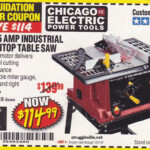 10 15 Amp Industrial Benchtop Table Saw Expires 7 31 18 68827