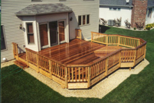 20 X 20 Deck With 10 Extension Building Plans Only At Menards 