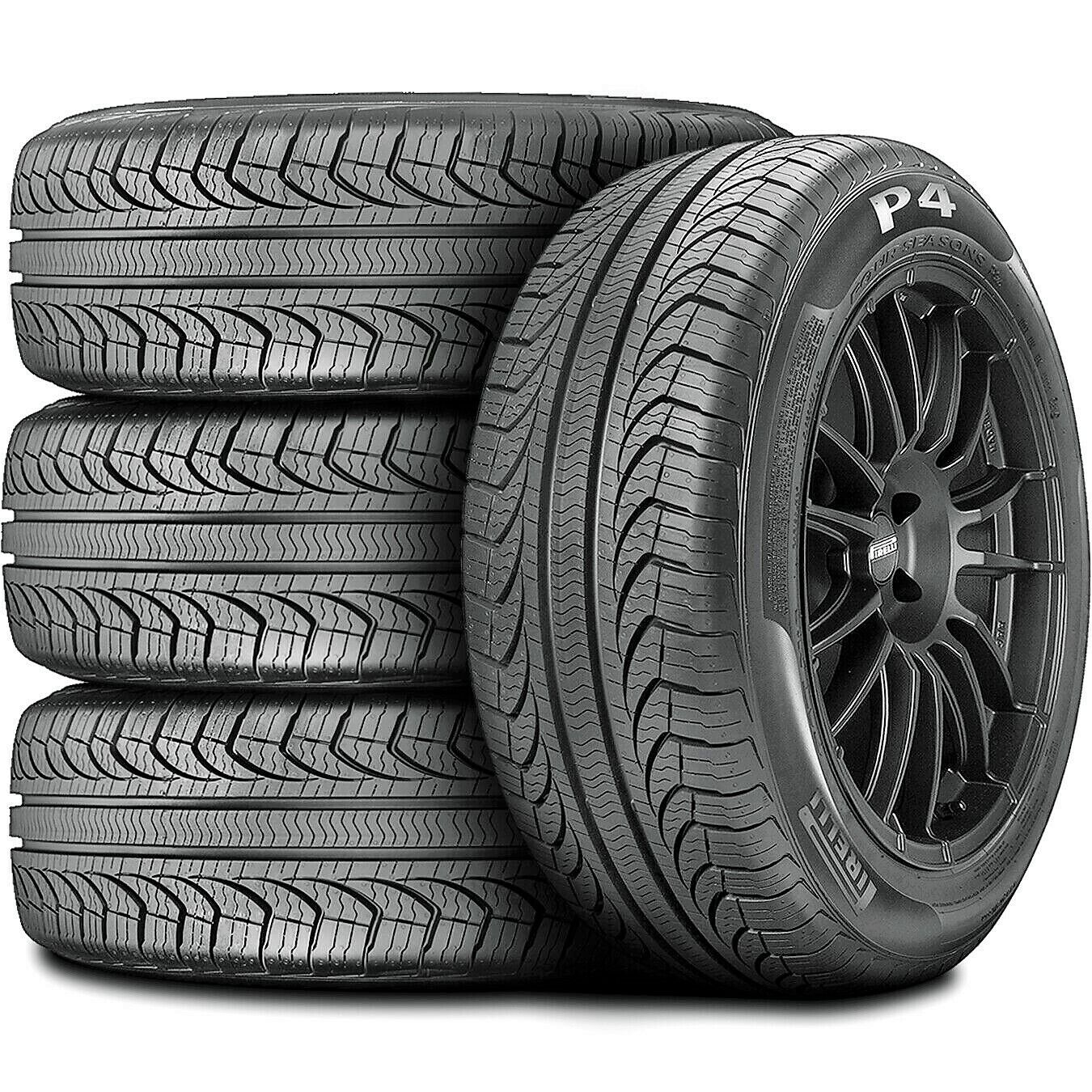 4 Tires Pirelli P4 Four Seasons Plus 205 60R16 92V A S All Season Parts 