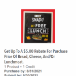 5 Rebate On Lunch When You Buy Cheez It Snap d