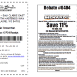 6058 Menards Rebate Form MenardsRebate Form