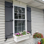 Board N Batten Shutters With Window Box On Ohio Home Architectural Depot