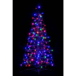 Crab Pot Trees 4 Ft Pre Lit LED Fold Flat Outdoor Indoor Artificial