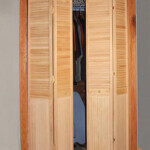 Designer s Image Ready to Finish Pine Half Louver Bi Fold Closet Door