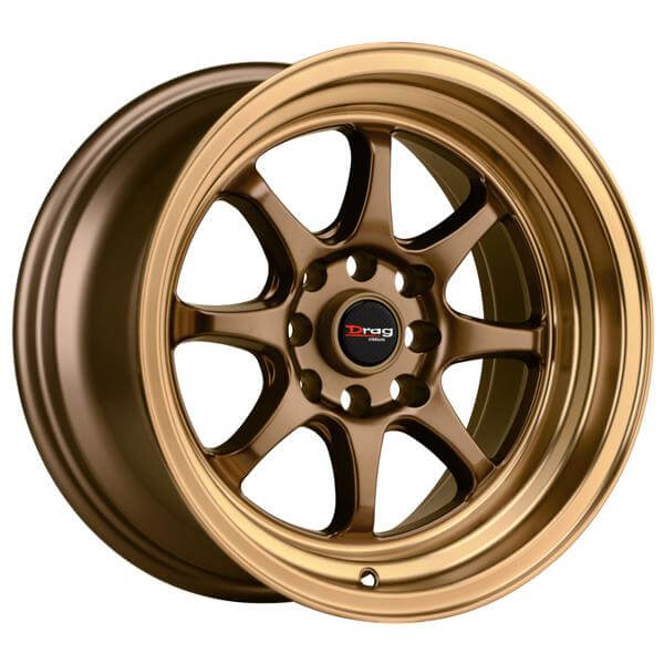 DR54 FLAT BRONZE RIM With BRONZE LIP By Drag Wheels Wheel Size 15x7 5 