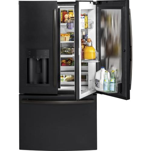 GE 27 8 cu Ft French Door Refrigerator With Ice Maker And Door Within 