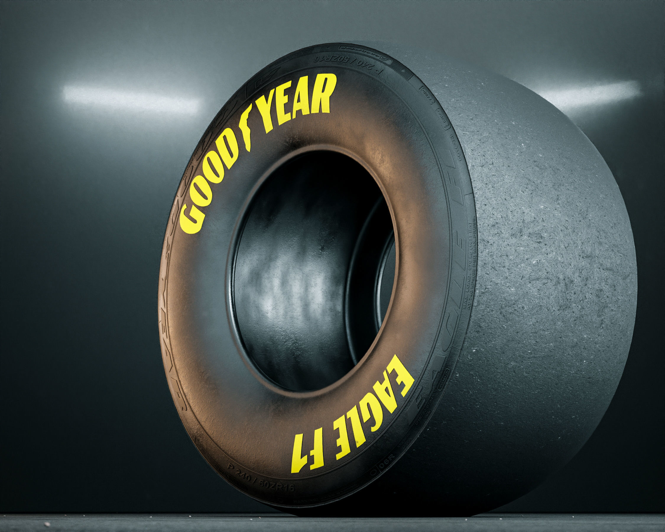 Goodyear Racing Slick Tire 3D Model CGTrader