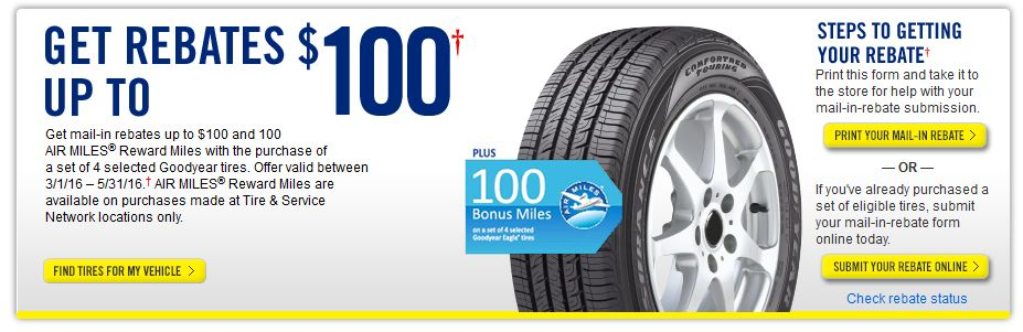 Goodyear Tire Rebate And Coupons For October 2018