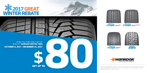 Hankook Tire Offers Rebate Program For Winter Tires Tire Review Magazine