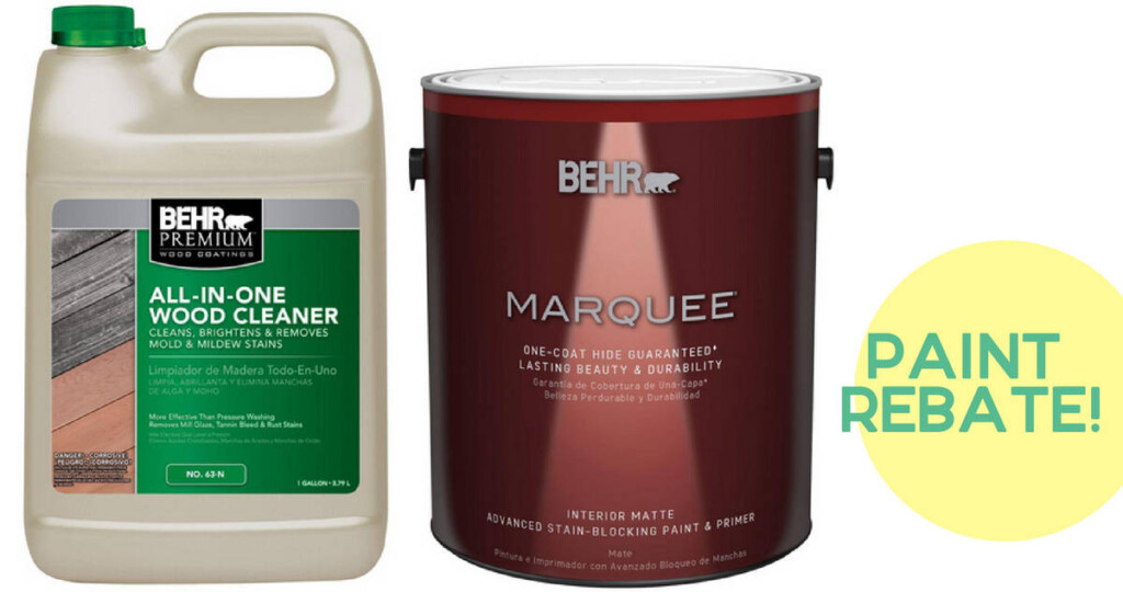 Home Depot Paint Rebate Get Free Behr Wood Cleaner Southern Savers