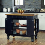 Home Styles Americana Black Kitchen Island With Storage 5082 94 The