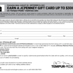 Jcpenney Black Friday Mail In Rebate Forms Printable Rebate Form