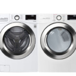 LG Electronics Smart Stackable Washer And Electric Dryer Set In White