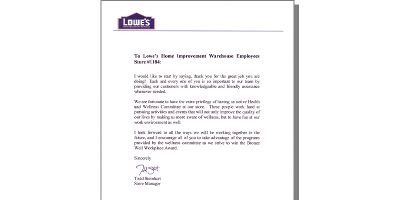 Lowe s CEO Communication To Employees WELCOA