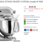 Lowes Canada Mother s Day Kitchenaid Artisan Stand Mixer Chrome For