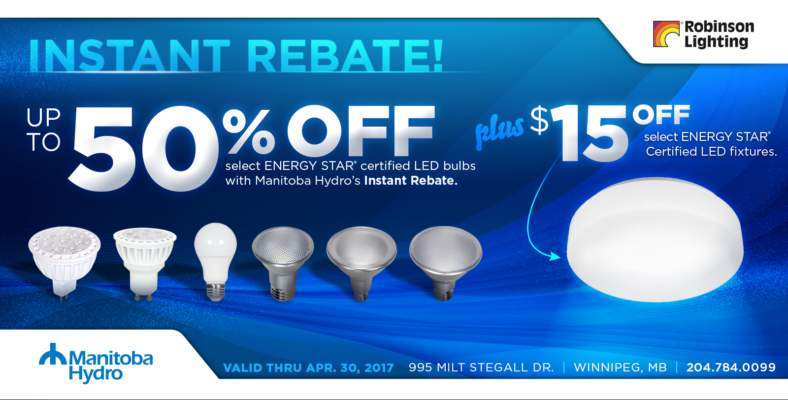 Manitoba Hydro Rebate Robinson Lighting Centre