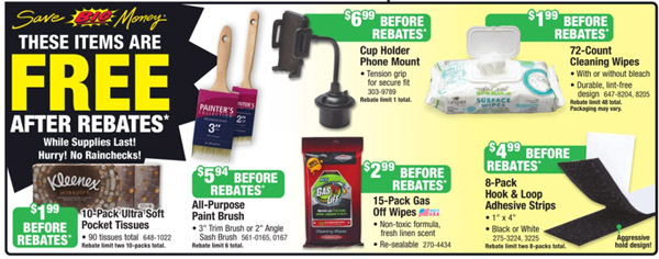 Menards Freebie Depot