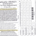 Menards Price Adjustment Rebate 8401