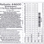 Menards Price Adjustment Rebate Form November 2021 Printable