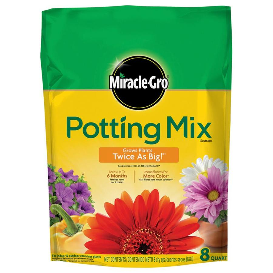 Miracle Gro 8 Quart Potting Soil Mix At Lowes