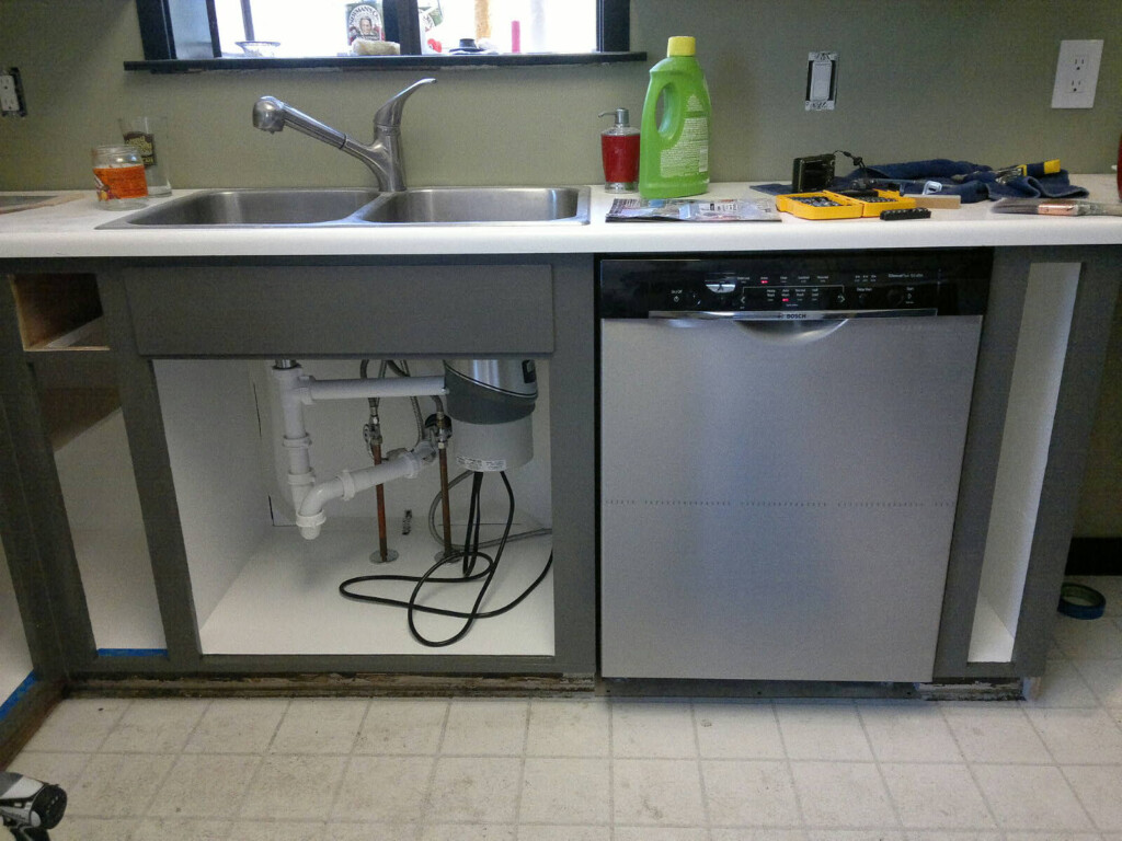 My Stupid House Installing A Full Size Dishwasher In Old Shallow Cabinets