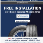 Pep Boys Limited Time FREE Install On Michelin Tires Milled