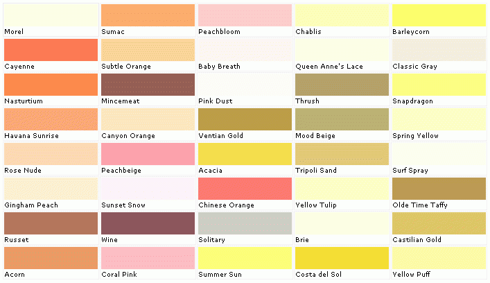 Pratt And Lambert Colors House Paint Color Chart Chip Sample 