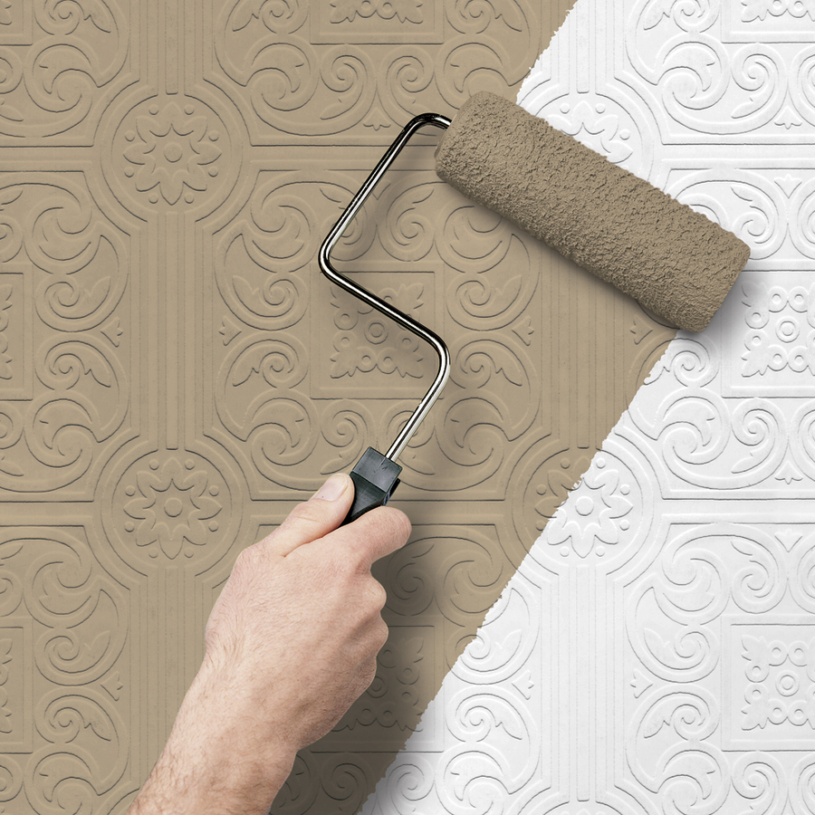 Shop Allen Roth Peelable Vinyl Prepasted Paintable Wallpaper At Lowes