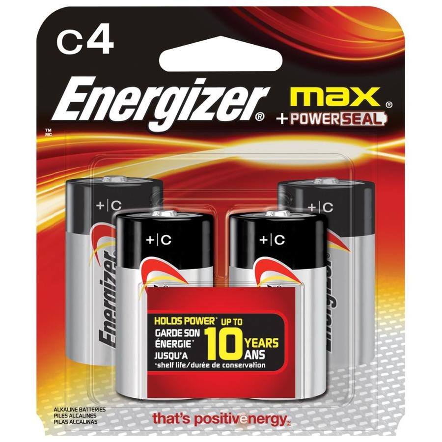 Shop Energizer 4 Pack C Alkaline Battery At Lowes