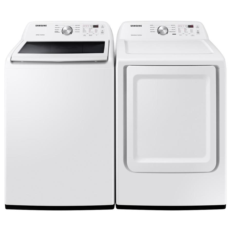 Shop Samsung Self Clean Impeller Top Load Washer Gas Dryer Set At 