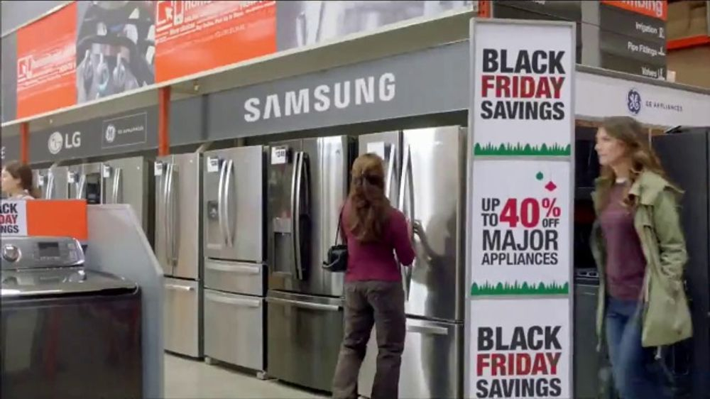 The Home Depot Black Friday Savings TV Commercial Major Appliances 