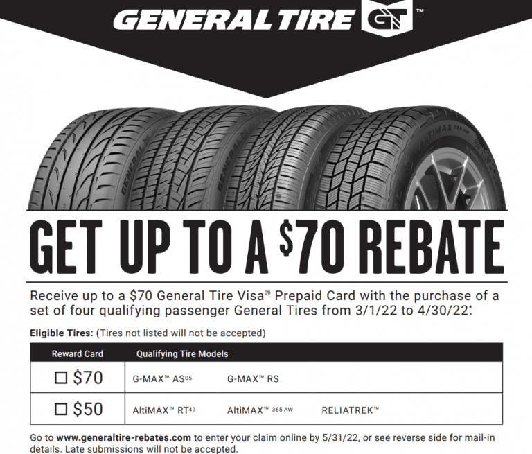 Tire Rebate Printable Rebate Form