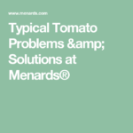 Typical Tomato Problems Solutions At Menards Tomato Problems