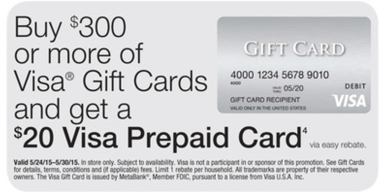 Visa Gift Card Money Maker At Staples starting 5 24 Living Rich 