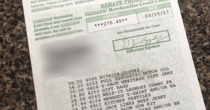 What Does A Menards Rebate Check Look Like FreeRebate