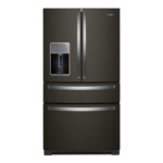 Whirlpool 26 2 cu Ft 4 Door French Door Refrigerator With Ice Maker