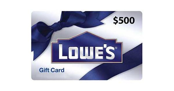 Win A 500 Lowes Gift Card Dealmaxx Sweepstakes